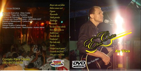 DVD DE ELIAS COSTA- POR TODA VIDA. R$ 10,00
